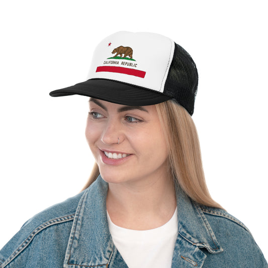 California Republic Flag Illustration Trucker Caps