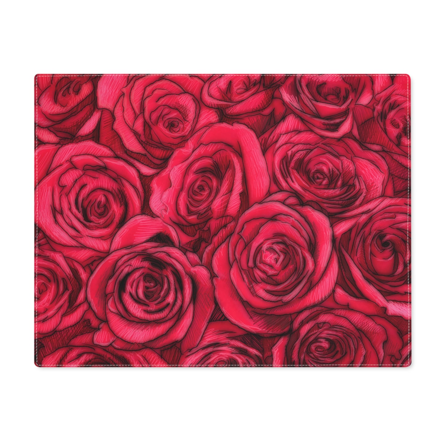 Rose Placemat, 1pc Valentines Day Anniversary Girlfriend Gift for Her Rose Mat