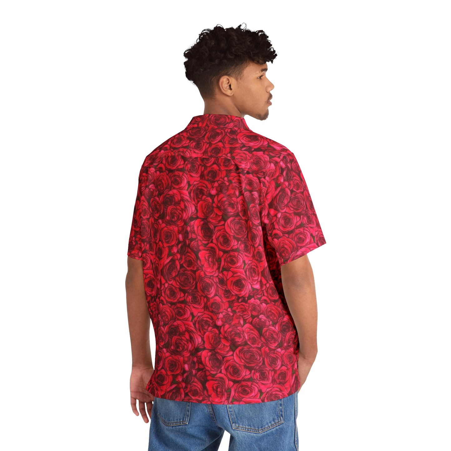 Rose Men's Hawaiian Shirt