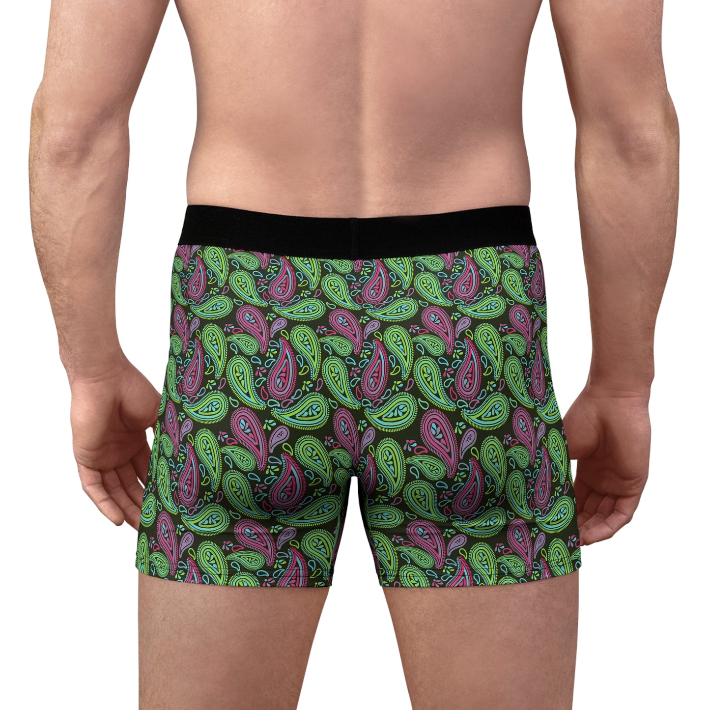 Paisley Monokai Men's Boxer Briefs (AOP)