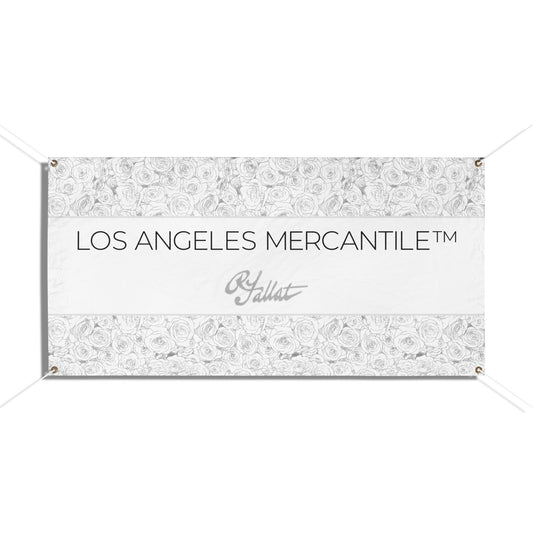 RFallat Los Angeles Mercantile QR Code Vinyl Banners