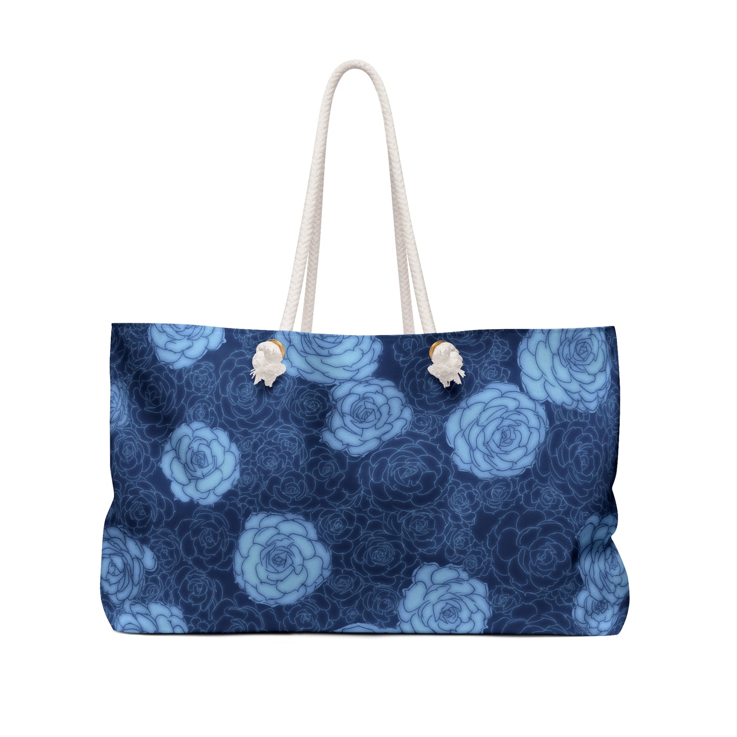 Succulent Navy Weekender Bag