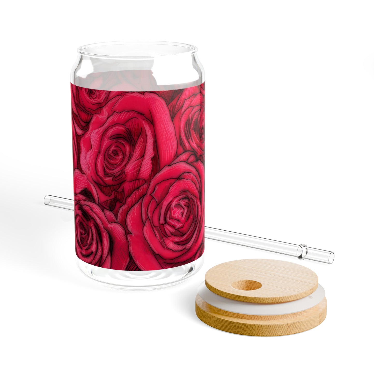 Rose Sipper Glass, 16oz