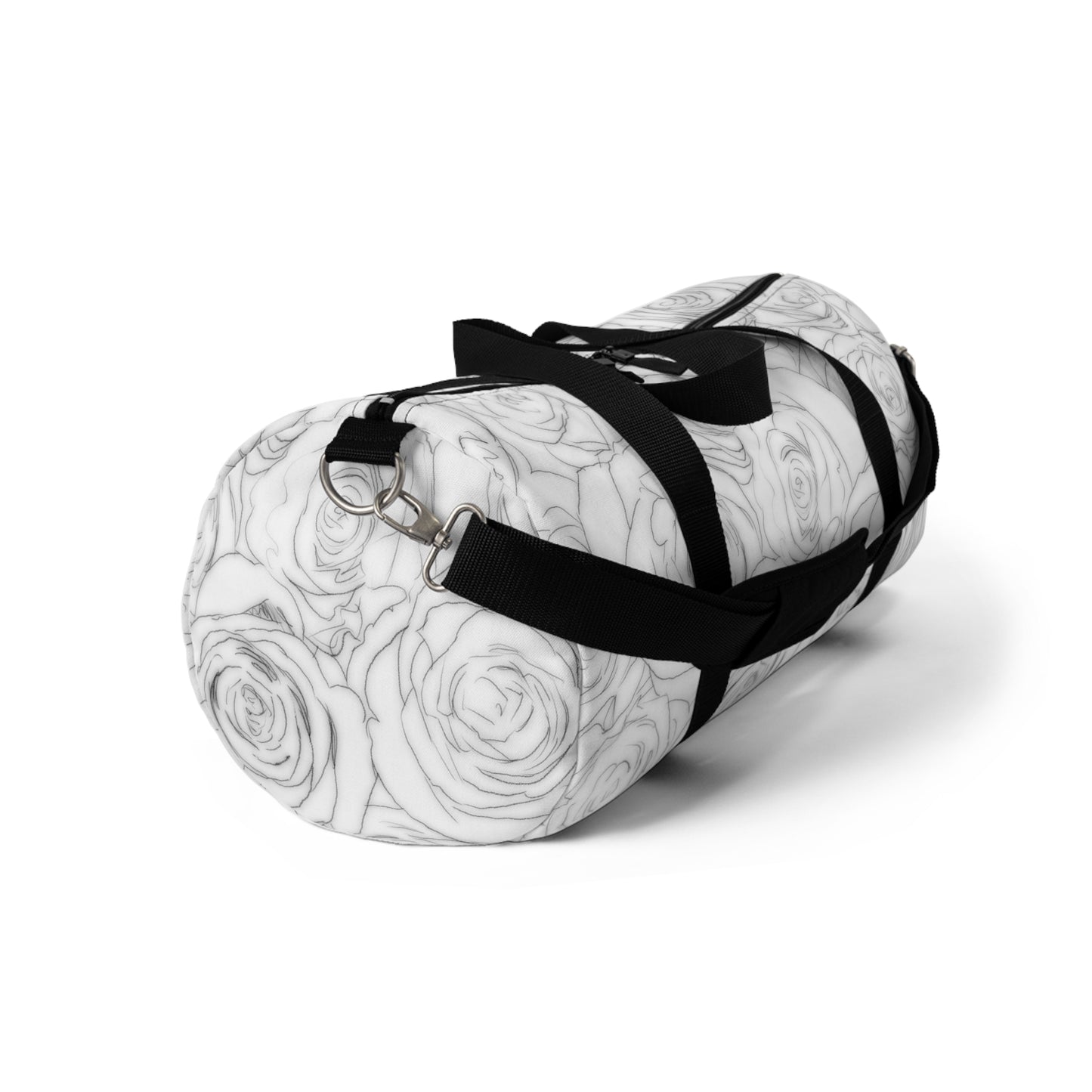 White Rose Duffel Bag Flower Lover Gym Bag