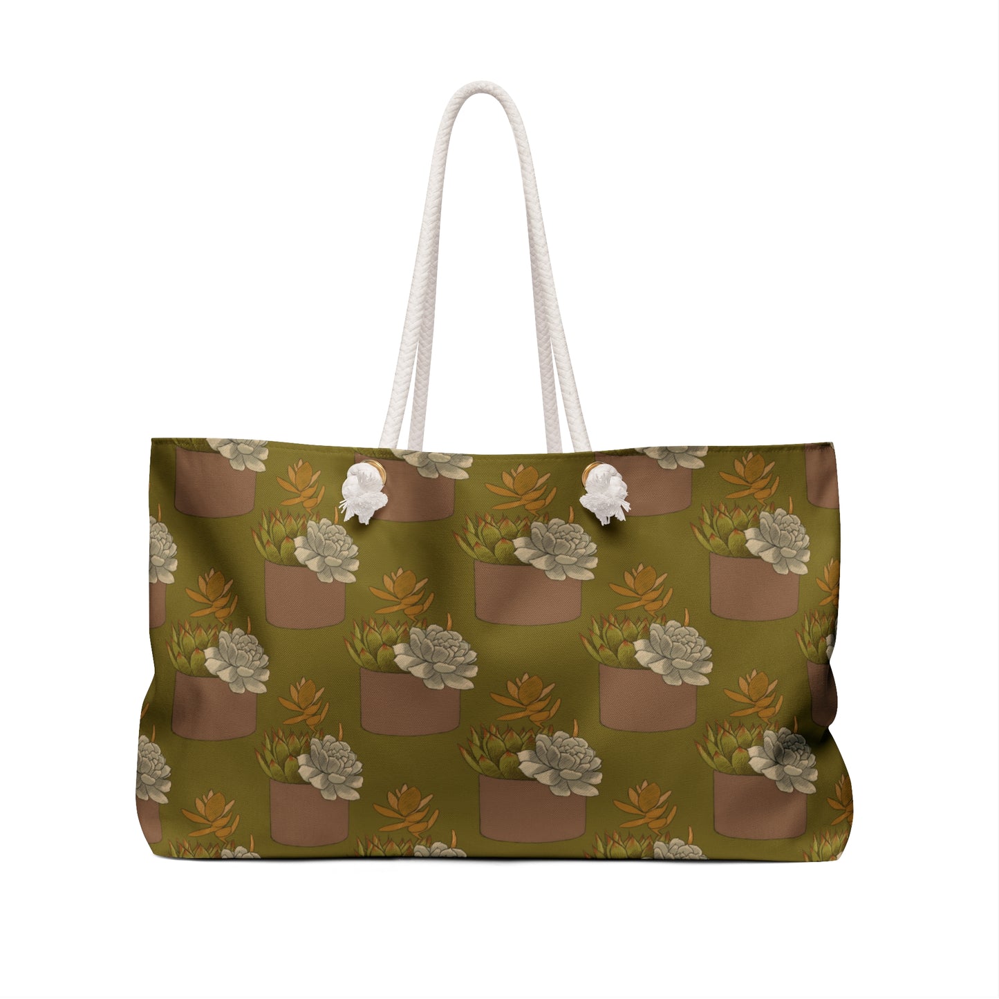 Succulent Olive Green Weekender Bag