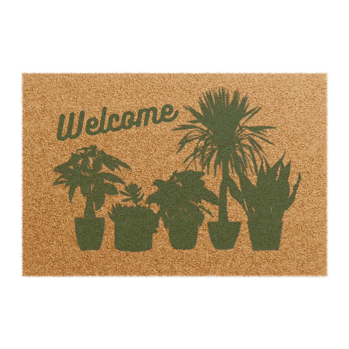 Plant People Welcome Doormat Indoor plant Lover Houseplant Gardening Gift Ideas Brown Outdoor Mat