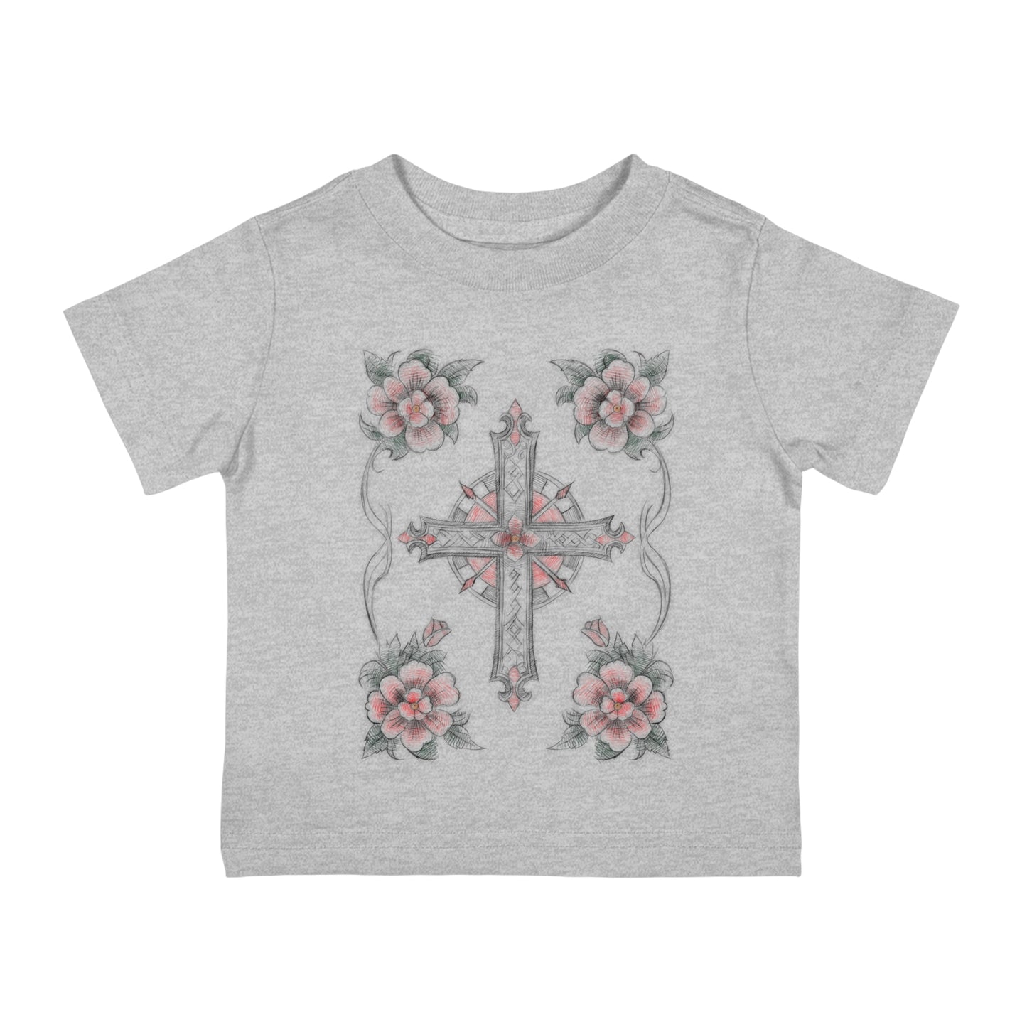 Cross & Flowers American Traditional Infant Cotton Jersey Tee