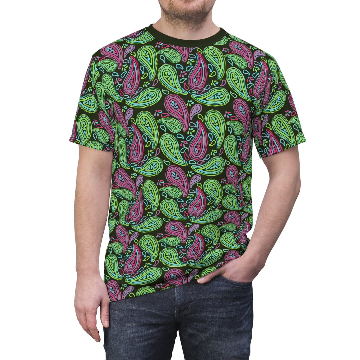 Paisley Monokai Unisex Cut & Sew Tee (AOP)