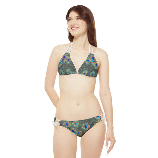 Peacock Strappy Bikini Set