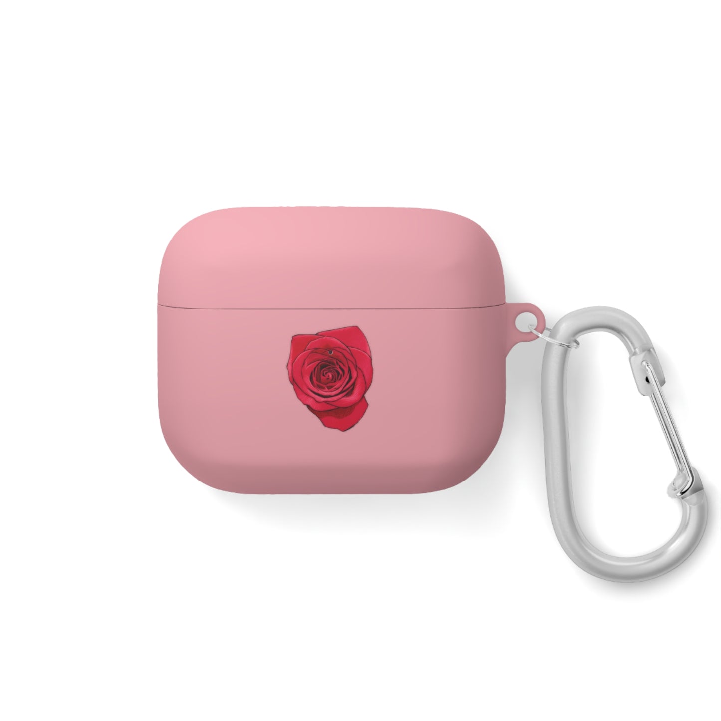 Rose Case Valentines Day Gift Idea for Her Cute Pink Rose AirPods and AirPods Pro Case Cover