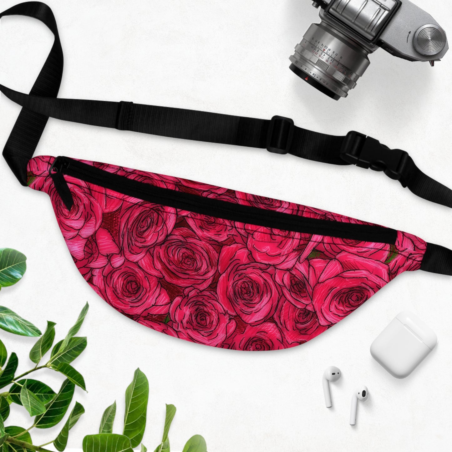 Rose Pattern Fanny Pack