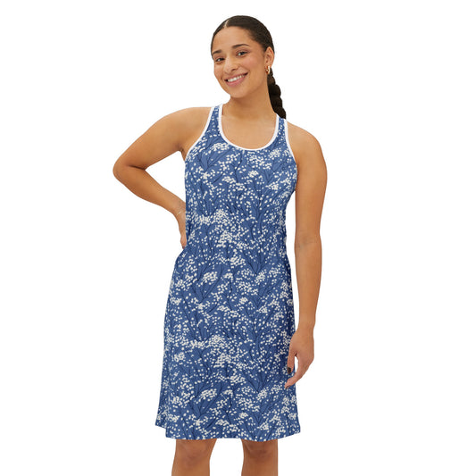 Baby's Breathe Baby Blue Women's Racerback Dress