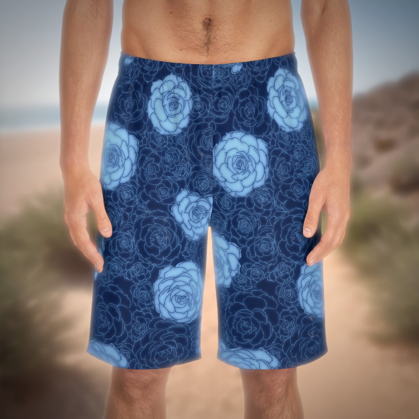 Succulent Navy Men's Board Shorts