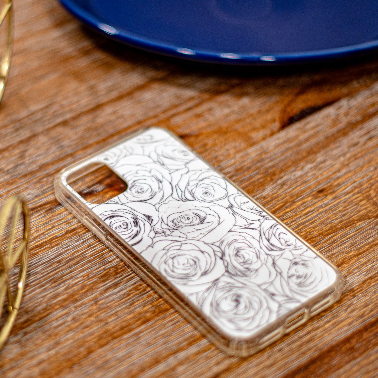 White Rose Clear case