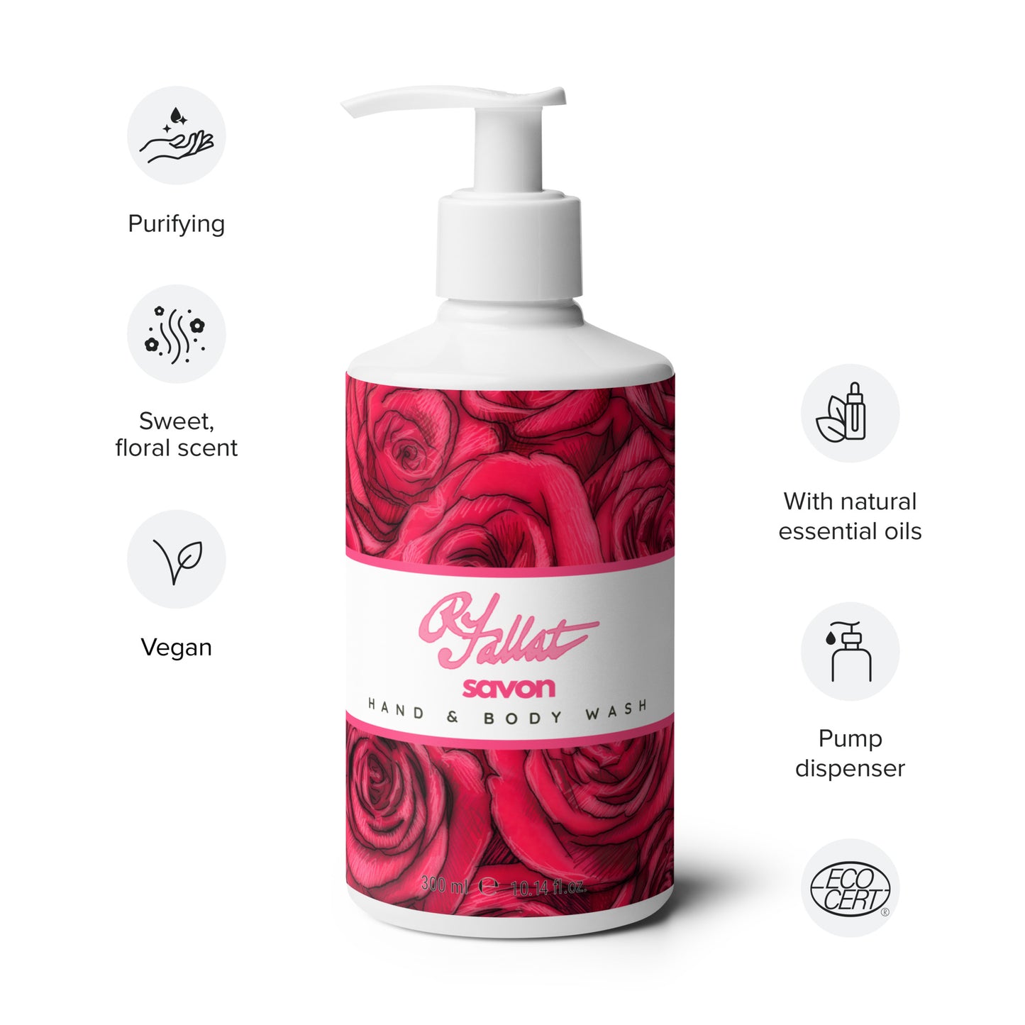 RFallat Private Label Floral Hand & Body Wash