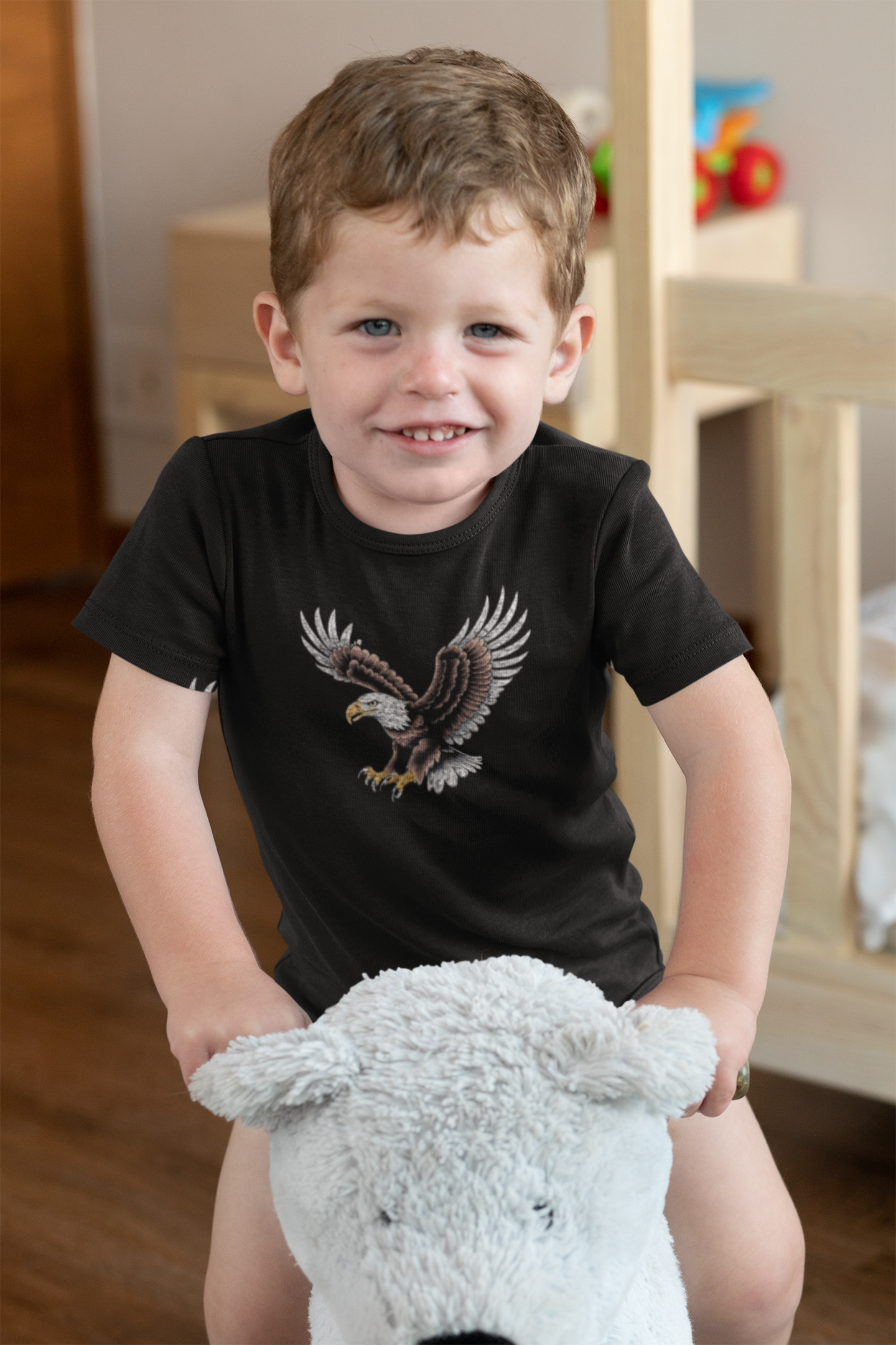 Bald Eagle American Traditional Classic Baby Short Sleeve Bodysuit