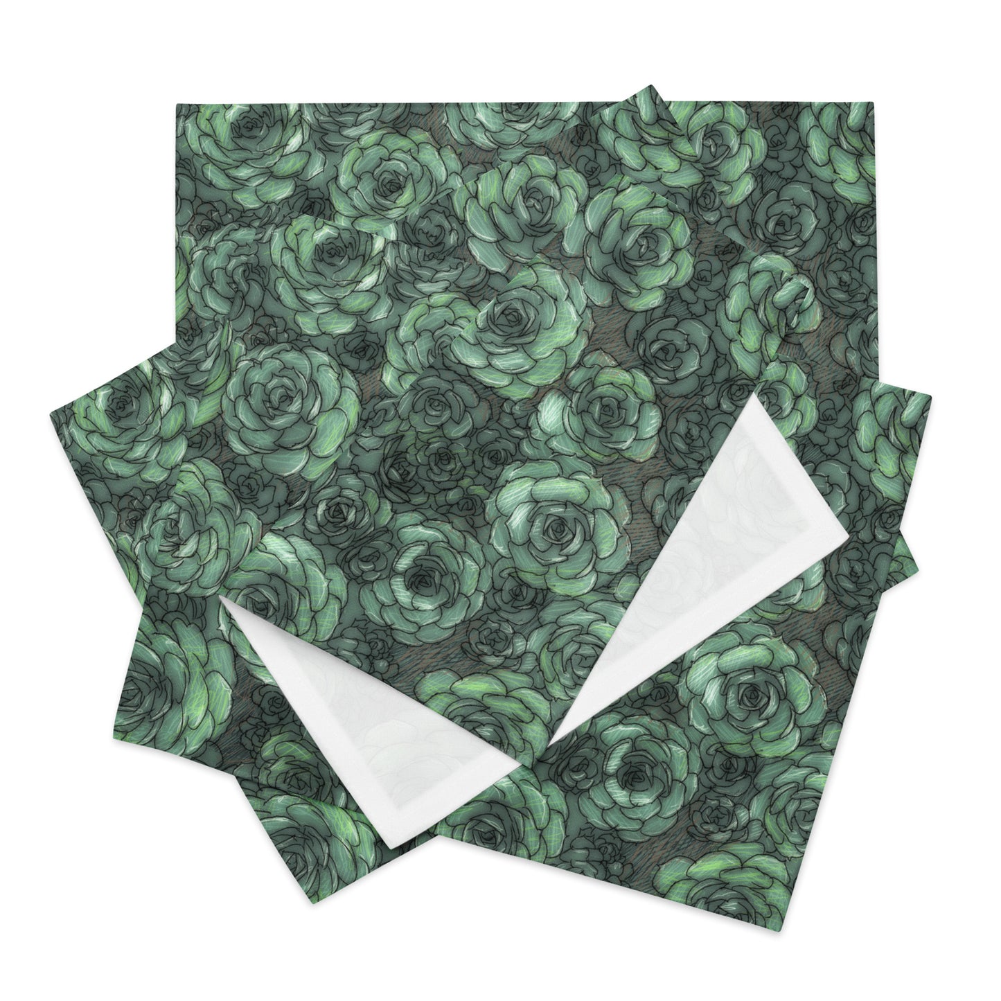 Succulent Pattern Placemat Set