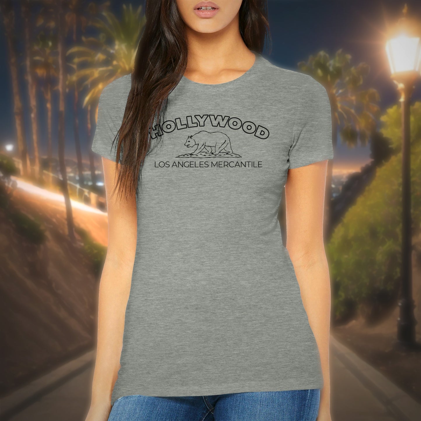 Hollywood Premium Womens Crewneck T-shirt