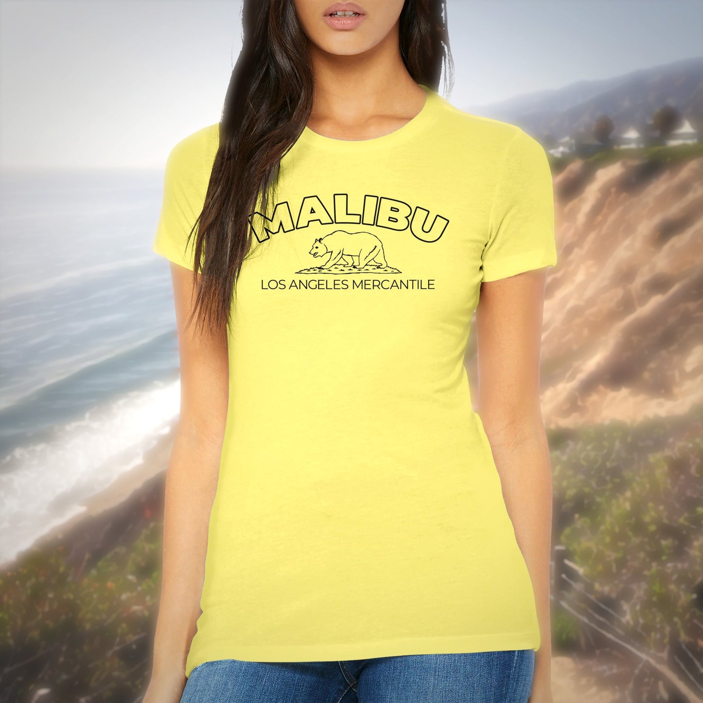 Malibu Premium Womens Crewneck T-shirt